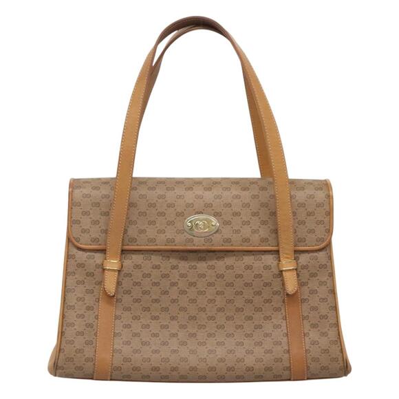 GUCCI Micro GG Supreme Hand Bag Pvc Beige Gold 000 46 000 46 - Picture 2 of 16